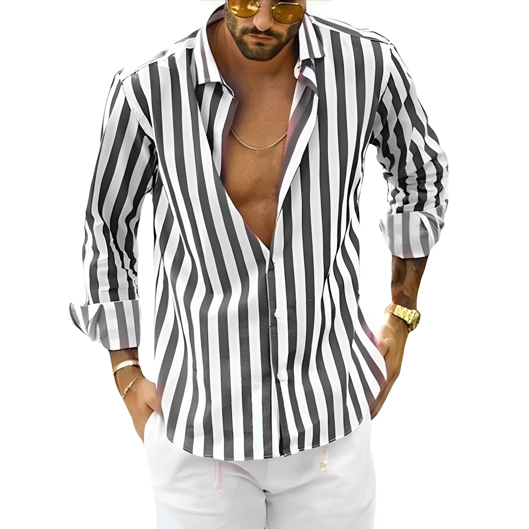 Roldan - Men's summer striped shirt
