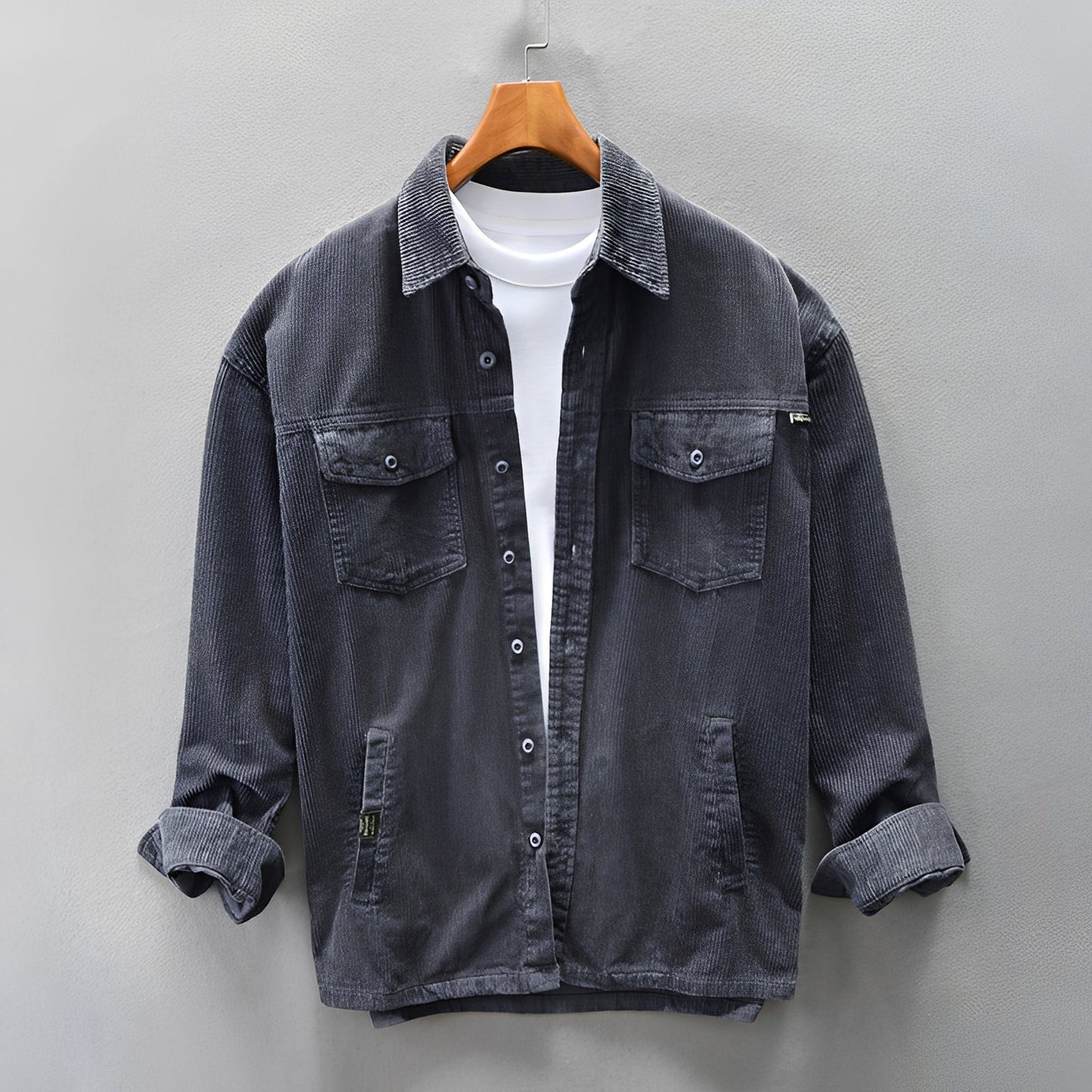 Luis - Men's Corduroy Shirt - Comfortable and Relaxed