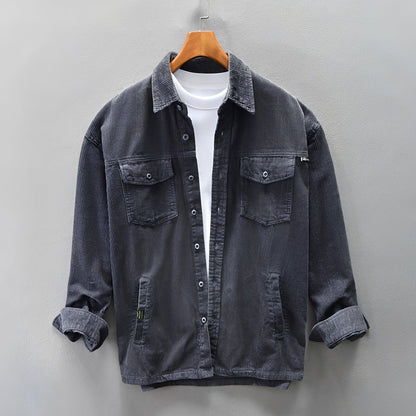 Luis - Men's Corduroy Shirt - Comfortable and Relaxed