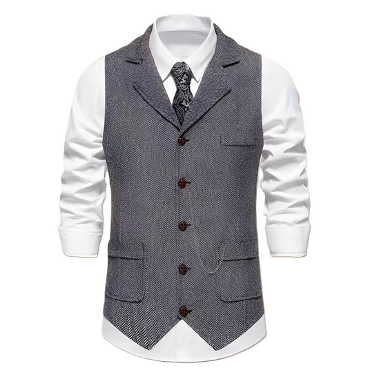 Luther – Men’s Herringbone Vest