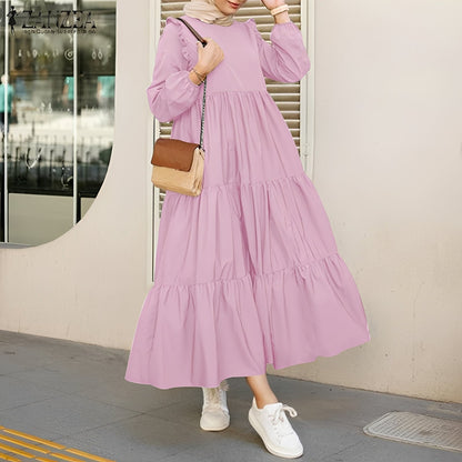 Margaret - Fashionable Swing Midi Dress