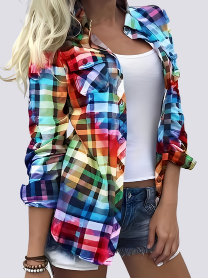 Charlotte - Vibrant Long-Sleeved Shirt