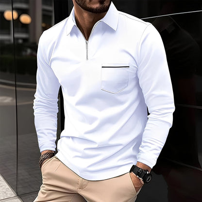 Jackson - Men's Long-Sleeve Polo Shirt - Ideal for Daily Use