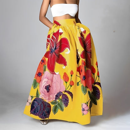 Jessica - Chic boho skirt with a high waist for women