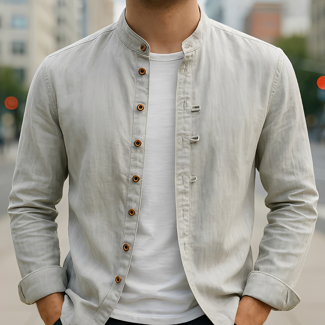 Aick - Men's trendy summer long-sleeve shirt