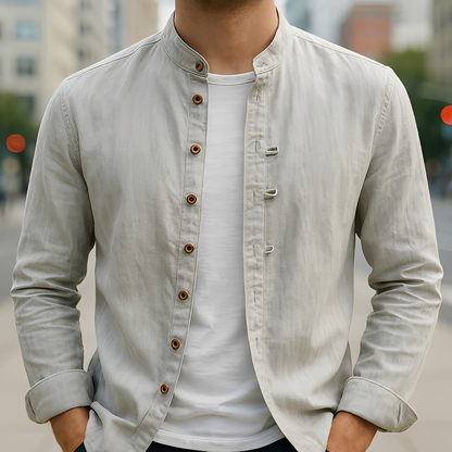 Aick - Men's trendy summer long-sleeve shirt