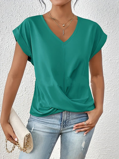 Lucie – Women's V-neck shirt – perfect for daily use