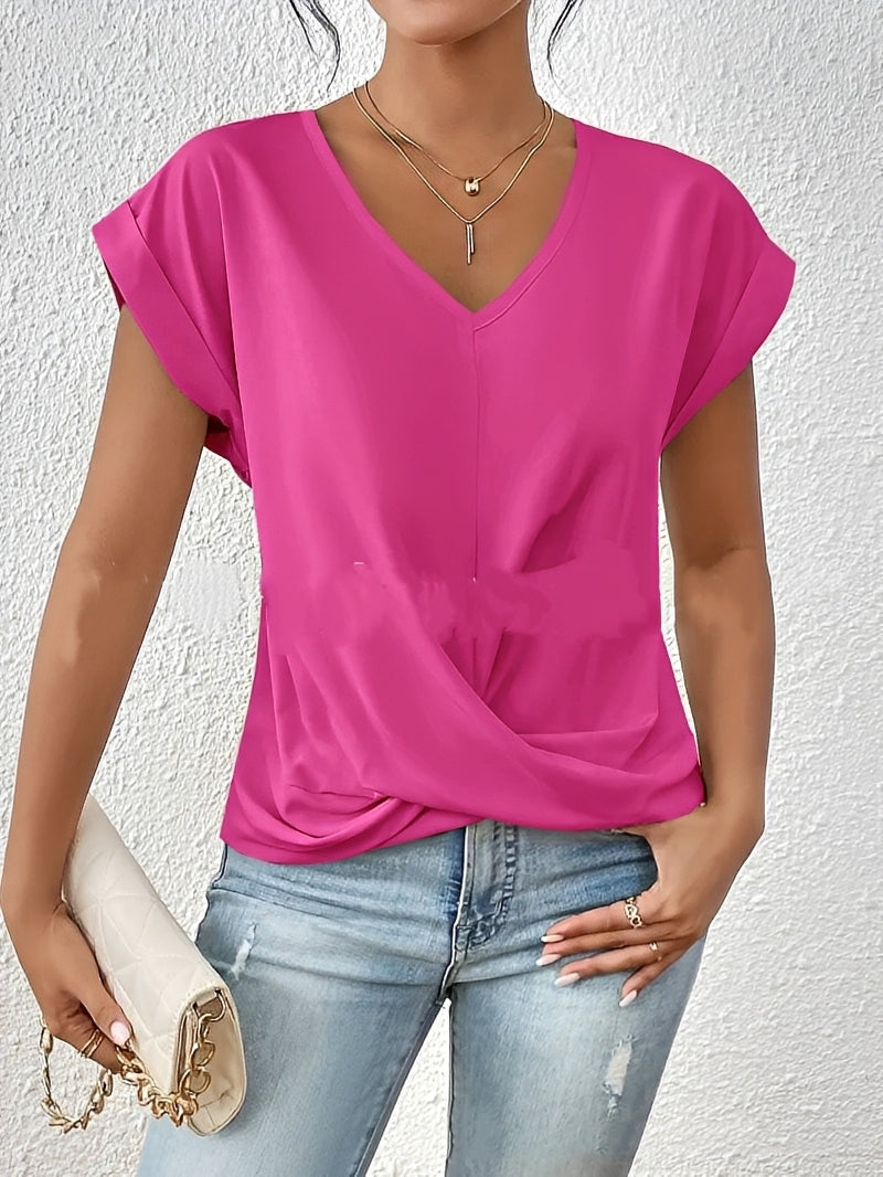 Lucie – Women's V-neck shirt – perfect for daily use