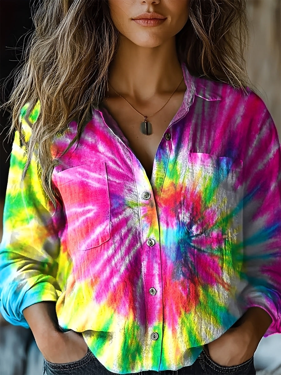 Jasmin - Vibrant Long-Sleeve Blouse
