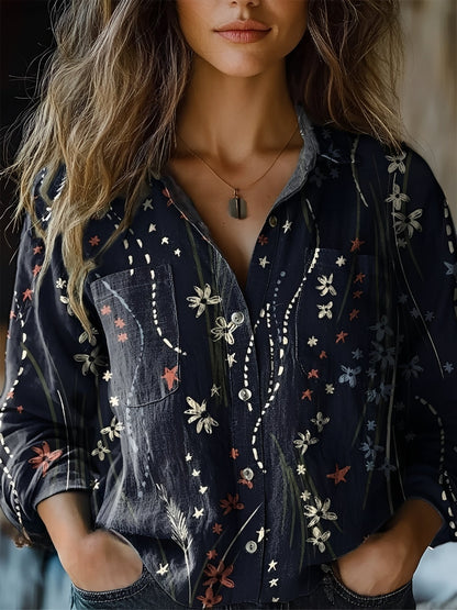 Jasmin - Vibrant Long-Sleeve Blouse