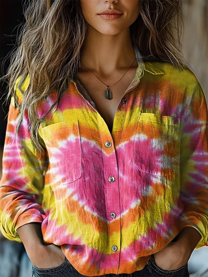 Jasmin - Vibrant Long-Sleeve Blouse