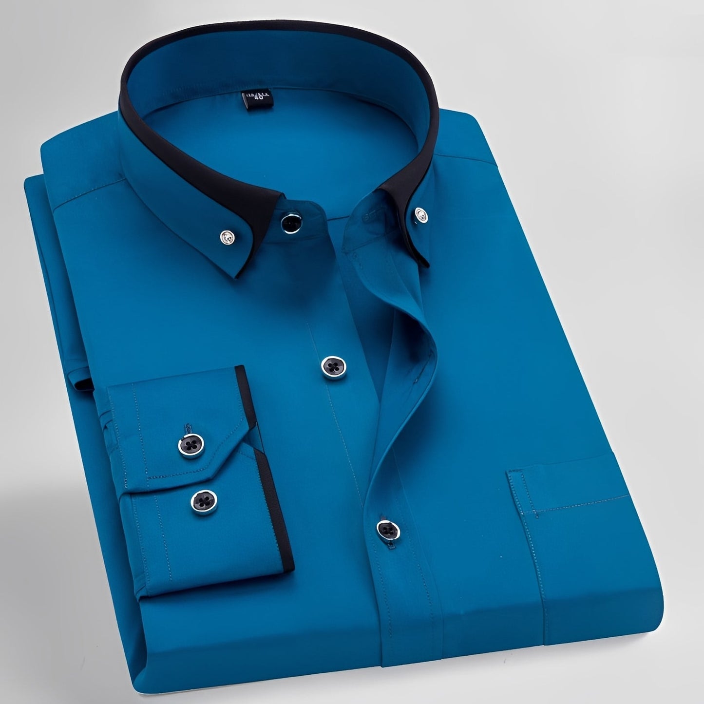Glindel - Men's traditional long-sleeve shirt