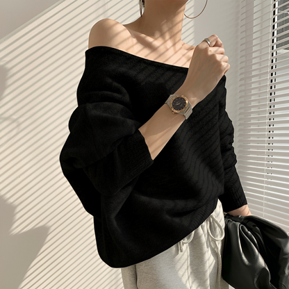 Melchora - Off-Shoulder Asymmetric Top