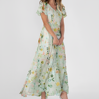 Lily - Fashionable floral maxi dress