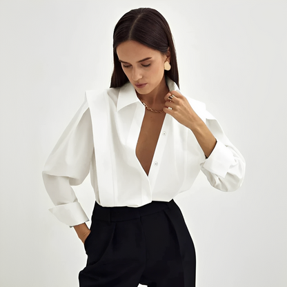 Cecile - Fashionable oversized shirt