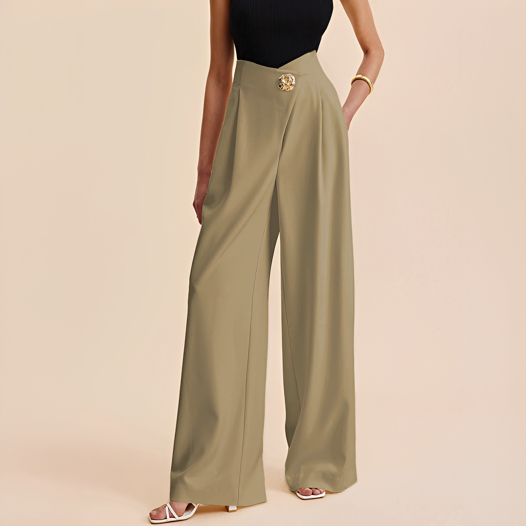 Joyce - High-Waisted Wide-Leg Pants