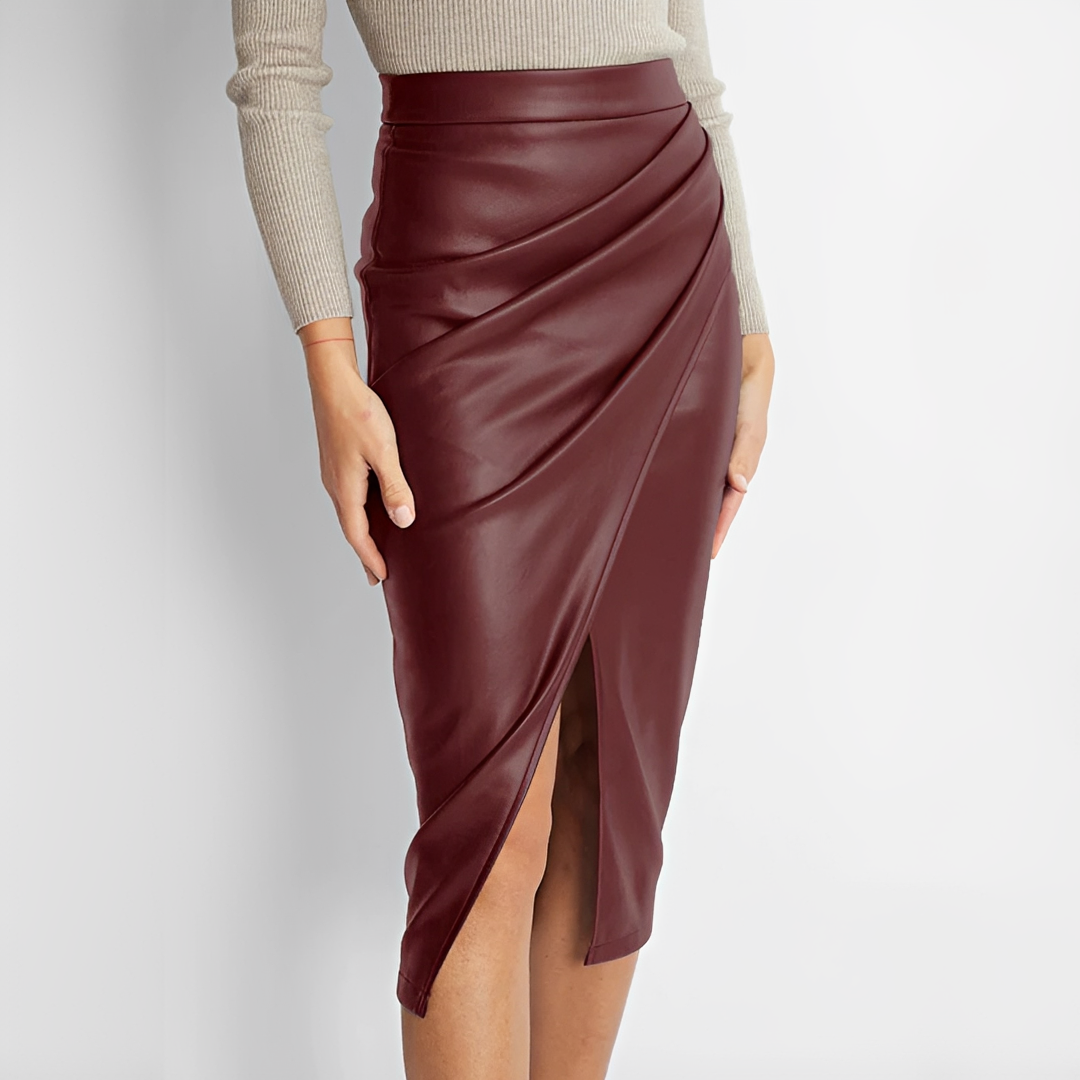 Eliana - Stylish pleated skirt with slit
