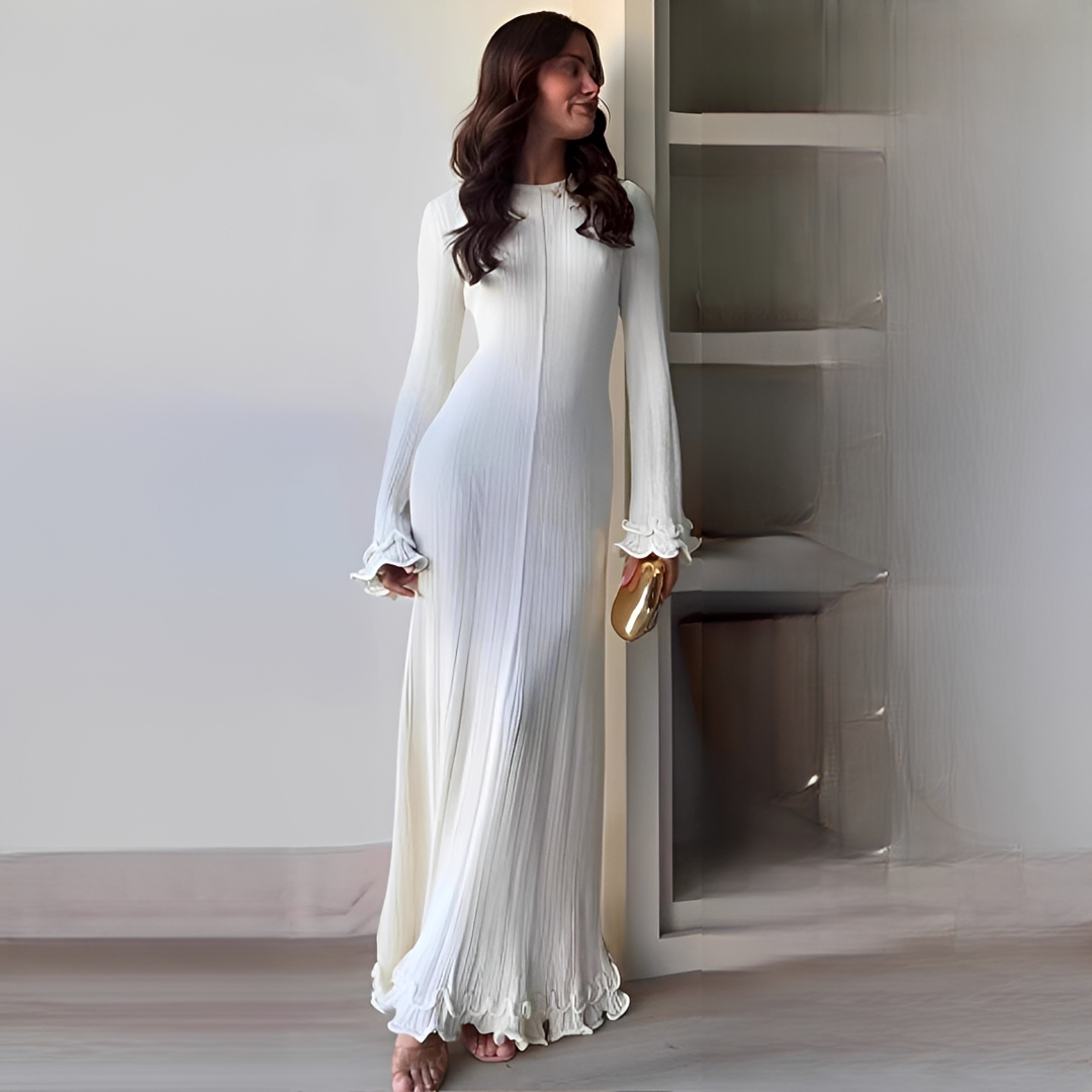 Lebeth - Fashionable Long Sleeve Dress