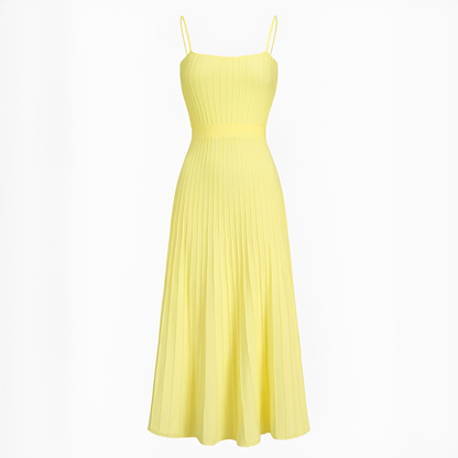 Pheobie - Trendy Pleated Midi Dress