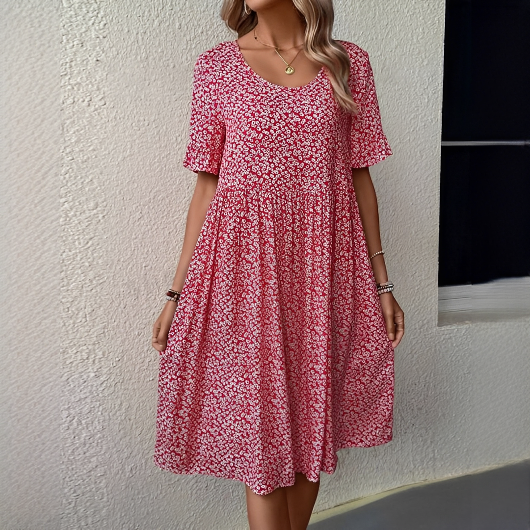 Janina – Women's roundneck dress – perfect for sunny days