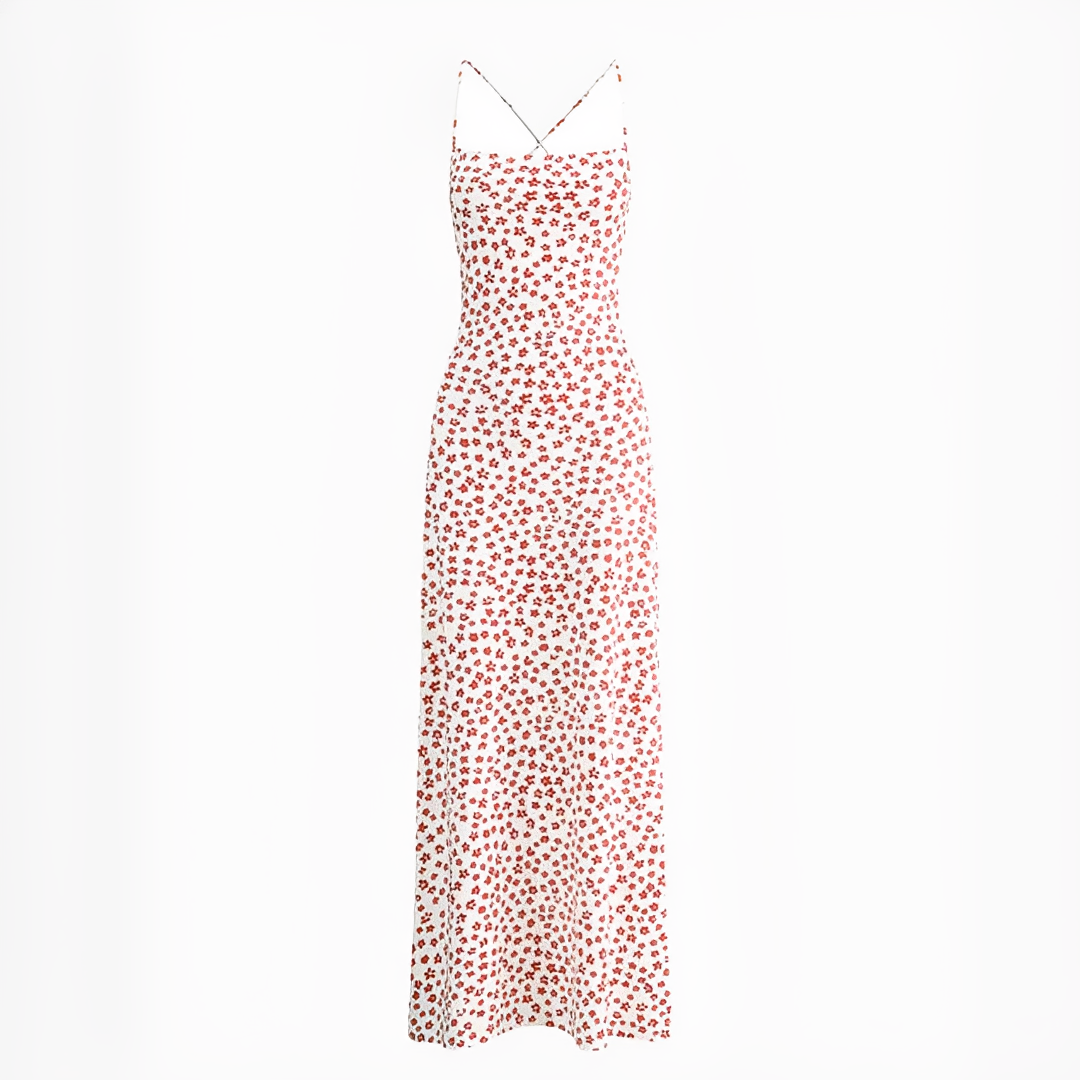 Emily - Long dress with straps and fluid design
