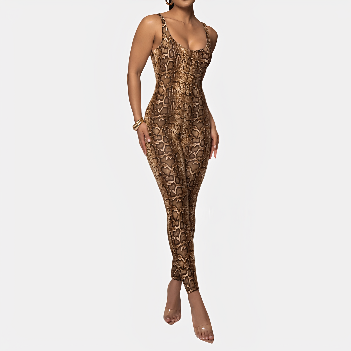 Elaine - Stylish Printed Bodycon Jumpsuit