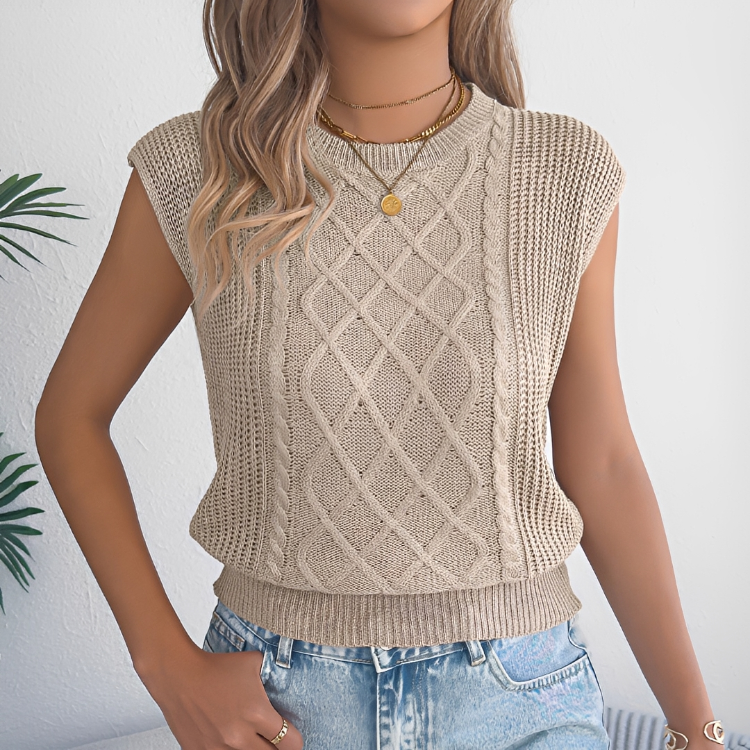 Abbey - Stylish Sleeveless Top