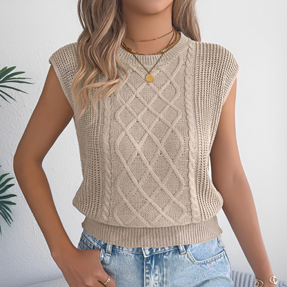 Abbey - Stylish Sleeveless Top
