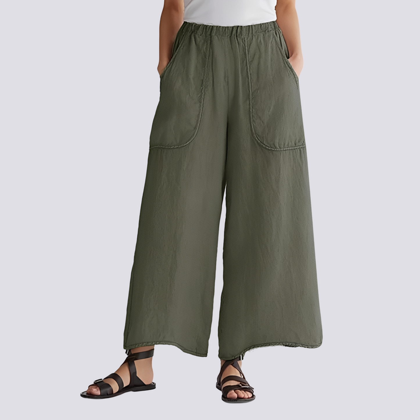 Angela - Women's relaxed wide-leg pants