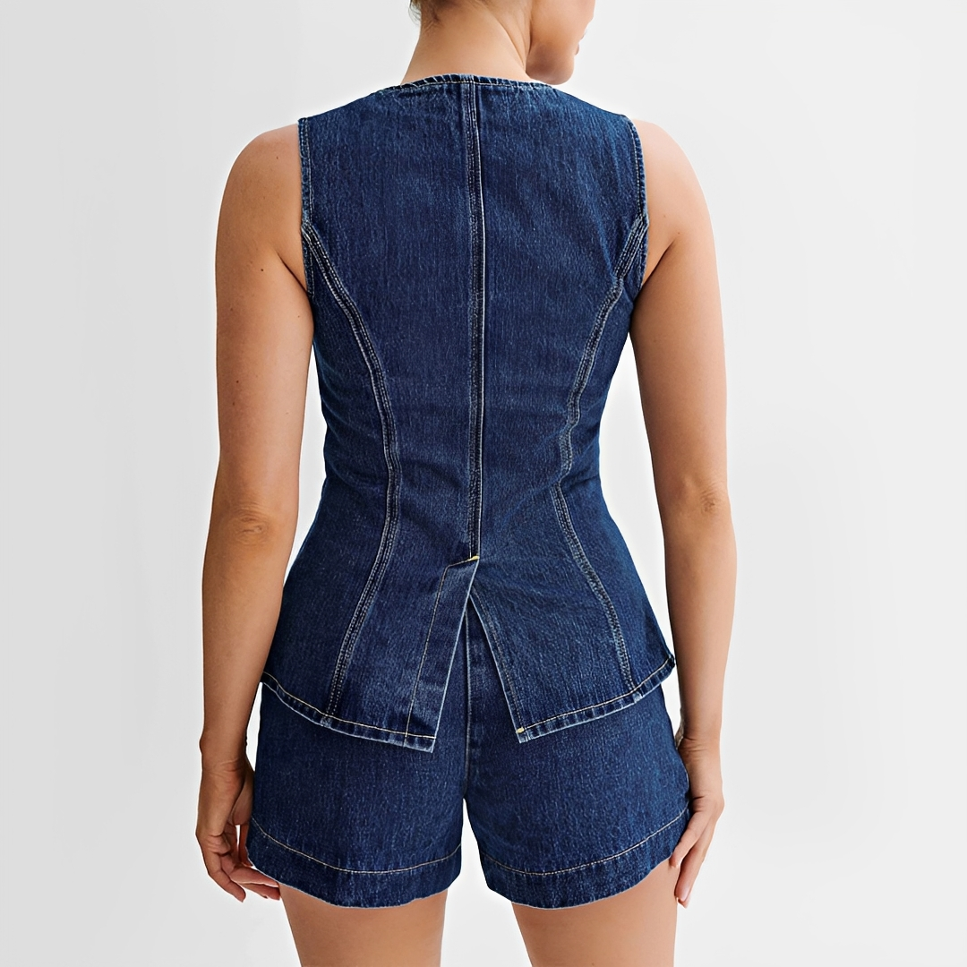 Collin - Stylish Vest and Shorts Ensemble