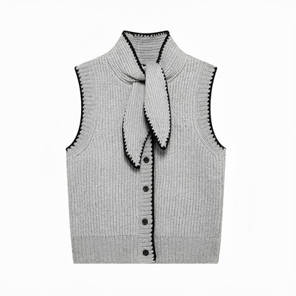 Dahlia - Stylish Tie Neck Vest