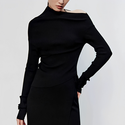 Larissa - Uneven Long Sleeve Top