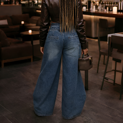 Cheska - Stylish Cross Front Trousers