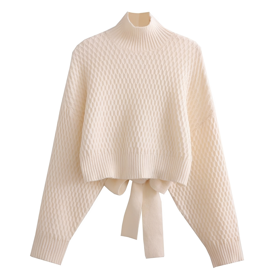 Adelyn - Stylish Tie-Back Sweater