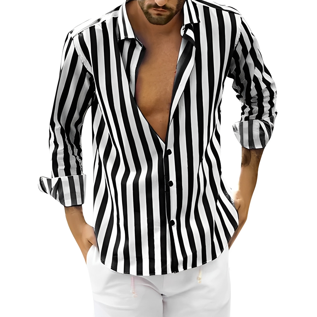 Roldan - Men's summer striped shirt