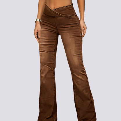 Lexi - Chic Flared Denim Pants