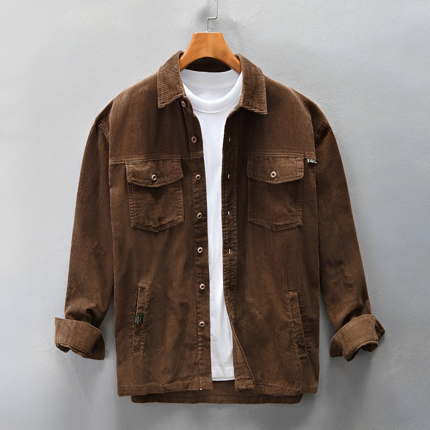 Luis - Men's Corduroy Shirt - Comfortable and Relaxed
