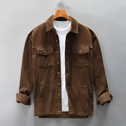 Luis - Men's Corduroy Shirt - Comfortable and Relaxed