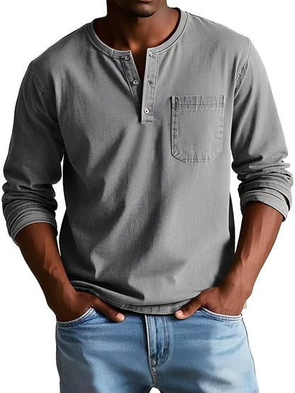 Steve - Men's relaxed long-sleeve shirt