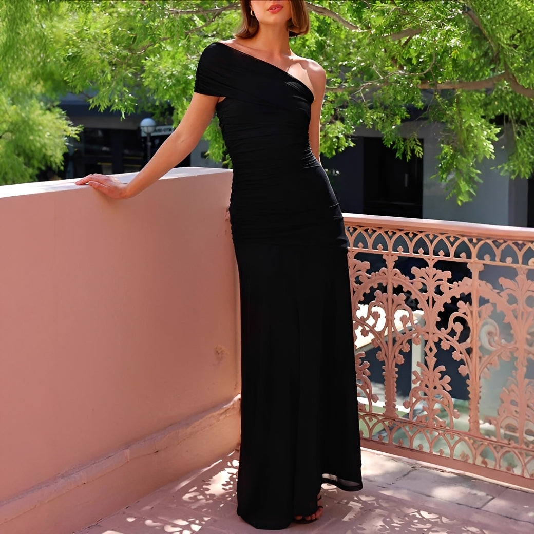 Marga - Stylish Off-Shoulder Maxi Dress
