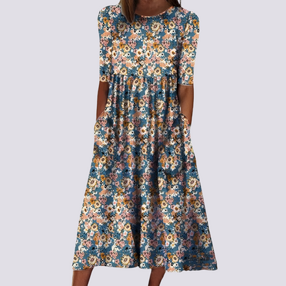Lucie - Trendy Floral Maxi Dress