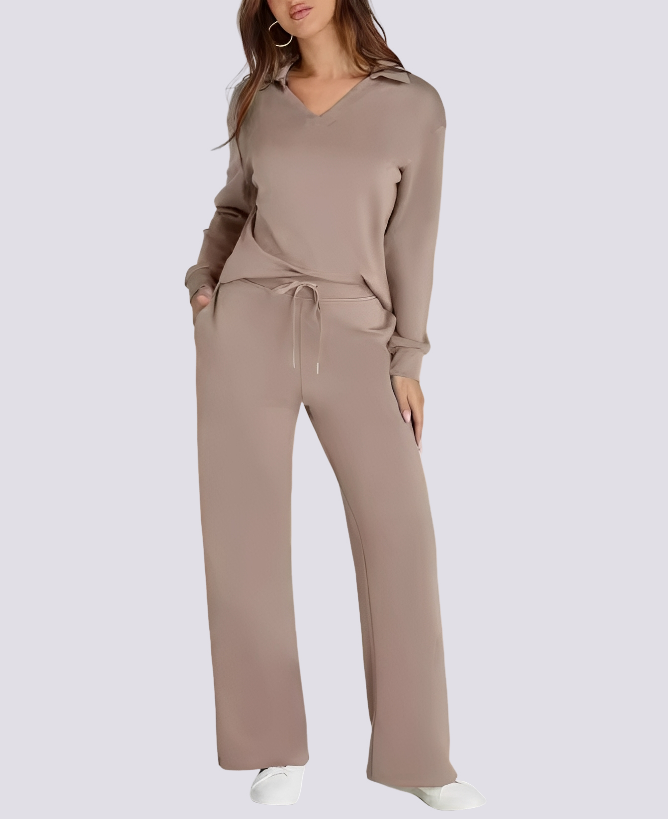 Bella - Comfortable V-neck Stretch Set