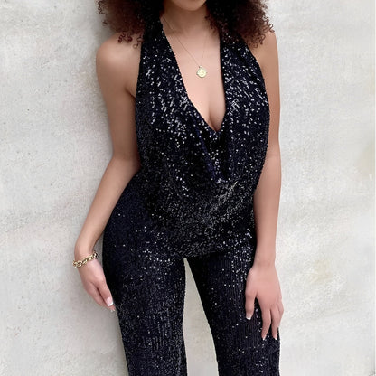 Dorothy - Elegant sequin jumpsuit for women