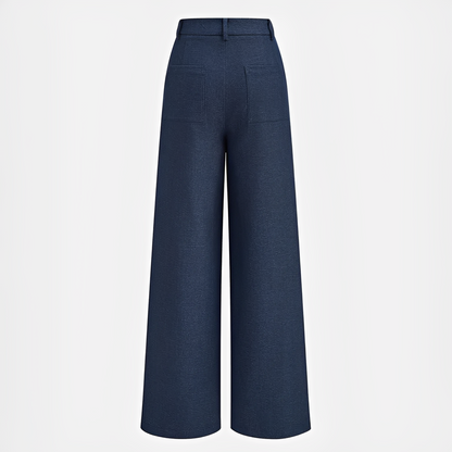 Odessa - Casual Pleated Wide-Leg Trousers