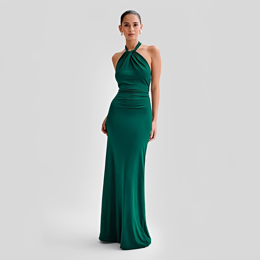 Mabel - Sophisticated Open-Back Maxi Dress