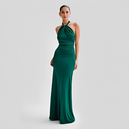 Mabel - Sophisticated Open-Back Maxi Dress