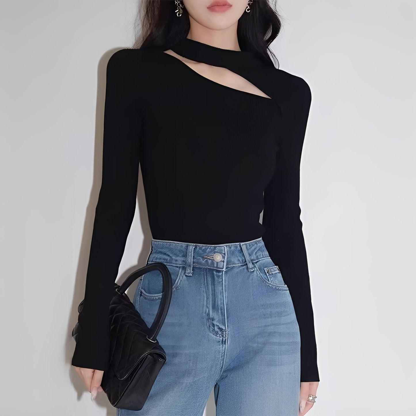 Kiarra - Trendy uneven top
