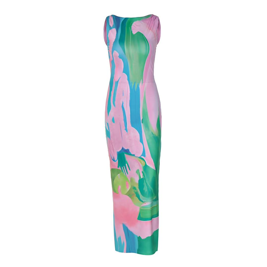 Liezel - Stylish Sleeveless Long Dress