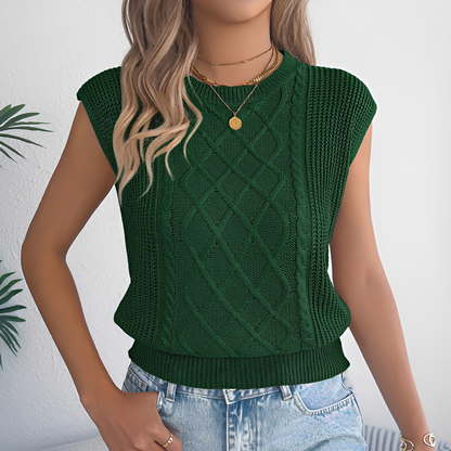 Abbey - Stylish Sleeveless Top