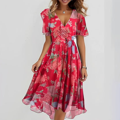 Emelia - Floral Chiffon Dress